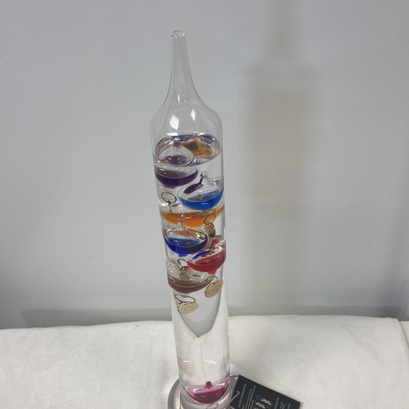 Art Vintage Galileo Thermometer Floating Glass Balls Temperature